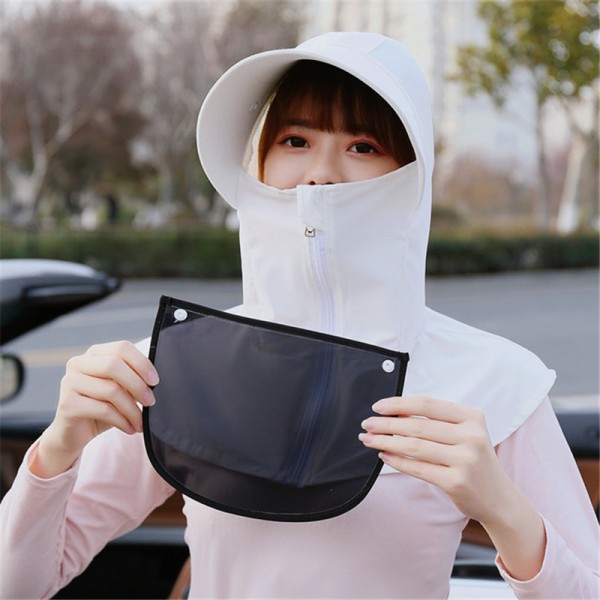 Antispray droplet hat with face shield for kids adult dust direct